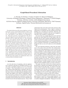 Graph-Based Procedural Abstraction