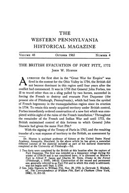 Western Pennsylvania Historical Magazine