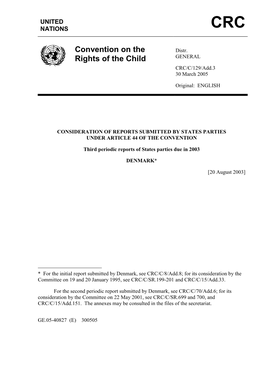 Convention on the Rights of the Child