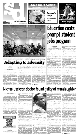 Spartan Daily (November 8, 2011)