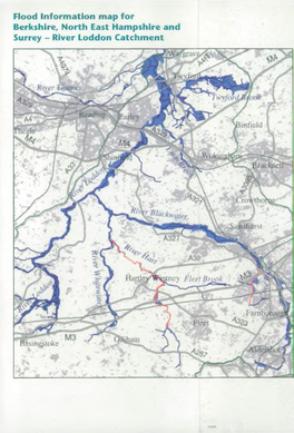 Flood Information Map for Berkshire, North East Hampshire and Surrey - River Loddon Catchment