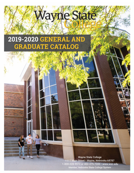 WSC General and Graduate Catalog 2019-20