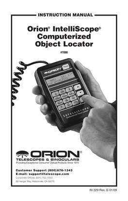 Orion® Intelliscope® Computerized Object Locator