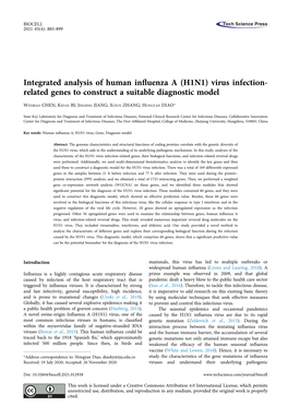 Integrated Analysis of Human Influenza a (H1N1) Virus Infection
