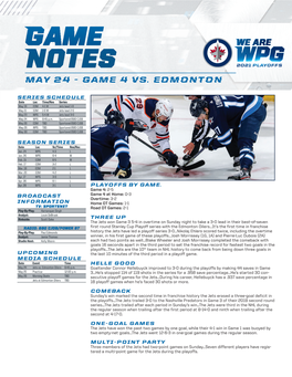 Game Notes Game Notes