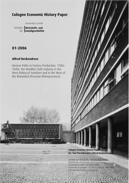 Cologne Economic History Paper 01-2006 3