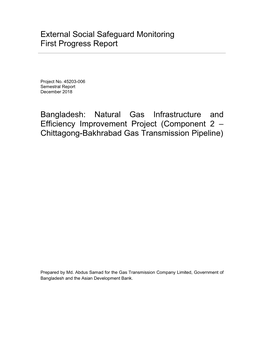 Natural Gas Infrastructure and Efficiency Improvement Project: Component 2