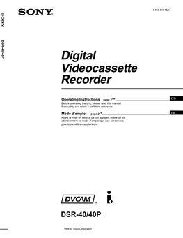 Digital Videocassette Recorder