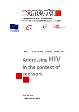 Addressing HIV in the Context of Sex Work