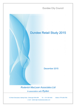 Dundee Retail Study December 2015