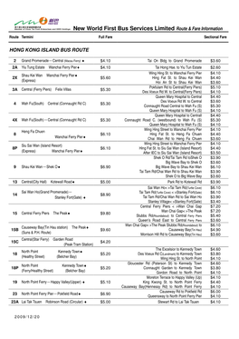 New World First Bus Services Limited Route & Fare Information