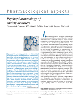 Pharmacological Aspects