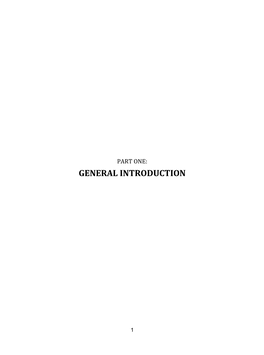 General Introduction