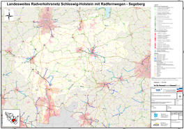 Landesweites Radverkehrsnetz Schleswig-Holstein Mit Radfernwebösdogrf En - Segeberg E K23 Kalübbe Plön B76 G Zielorte Für Den Freizeitradverkehr