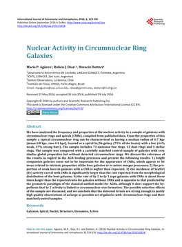 Nuclear Activity in Circumnuclear Ring Galaxies