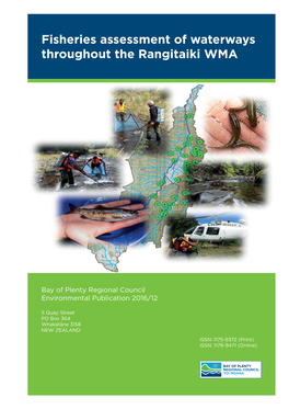 Fisheries Assessment of Waterways Throughout the Rangitaiki WMA