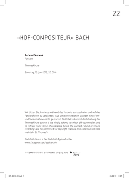 Hof-Compositeur« Bach