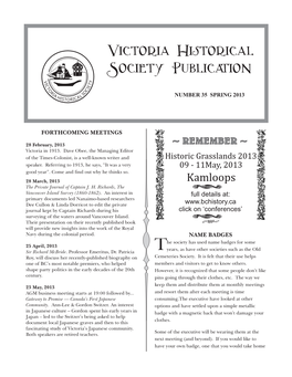 Victoria Historical Society Publication