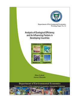 Analysis of Ecological Efficiency and Its Influencing Factors in Developing Countries
