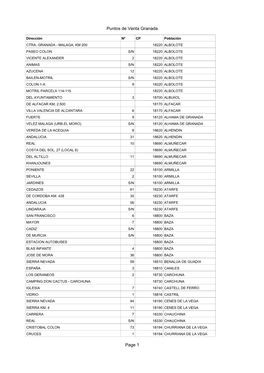 Puntos De Venta Granada Page 1