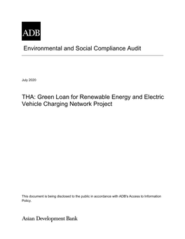 54268-001: Green Loan for Renewable Energy and Electric