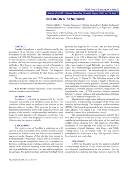 Sneddon's Syndrome