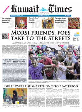 Morsi Friends, FOES Take to the Streets