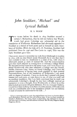 And Lyrical Ballads