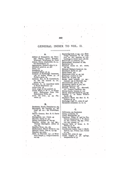 General Index to Vol. Ii