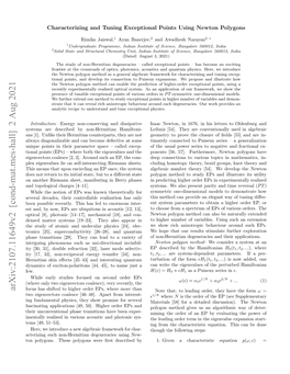 Characterizing and Tuning Exceptional Points Using Newton Polygons