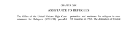 [ 1966 ] Part 1 Sec 2 Chapter 19 Assistance to Refugees