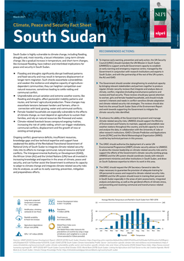 Climate, Peace and Security Fact Sheet: South Sudan