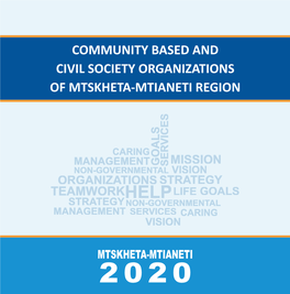 Community Based and Civil Society Organizations of Mtskheta-Mtianeti Region S