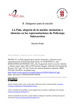 La Pola, Alegoría De La Nación: Memorias Y Silencios En Las Representaciones De Policarpa Salavarrieta