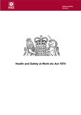 Health and Safety at Work Etc Act 1974 Page 1