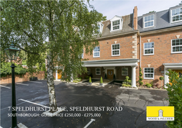 7 Speldhurst Place, Speldhurst Road Southborough: Guide Price £250,000 - £275,000