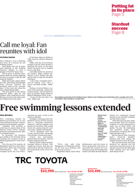 Free Swimming Lessons Extended