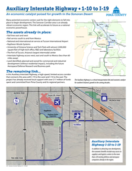 Auxiliary Interstate Highway • 1-10 to I-19