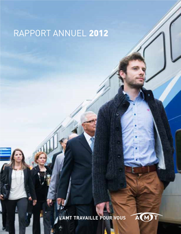 Le Rapport Annuel 2012 De L'agence Métropolitaine De Transport