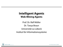 Intelligent Agents Web-Mining Agents