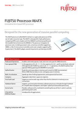 FUJITSU Processor A64FX