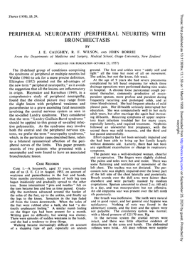 Peripheral Neuropathy (Peripheral Neuritis) with Bronchiectasis by J