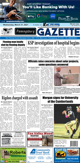 KSP Investigation of Hospital Begins County