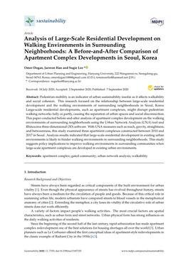 Analysis of Large-Scale Residential Development On