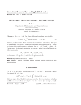 International Journal of Pure and Applied Mathematics ————————————————————————– Volume 55 No