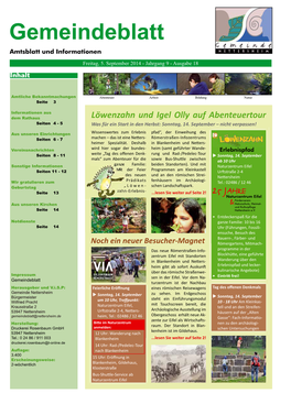 Gemeindeblatt 18, 2014