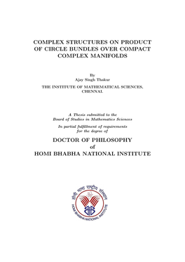 Complex Structures on Product of Circle Bundles Over Compact Complex Manifolds