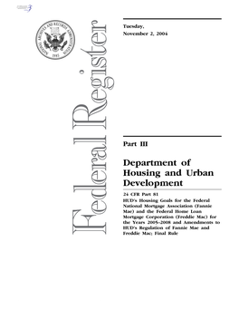 Department of Housing and Urban Development