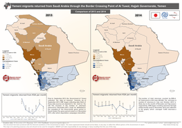 Yemeni Migrants Returned from Saudi Arabia Through the Border Crossing Point of Al Tuwal, Hajjah Governorate, Yemen