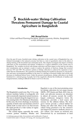 5 Brackish-Water Shrimp Cultivation Threatens Permanent Damage to Coastal Agriculture in Bangladesh